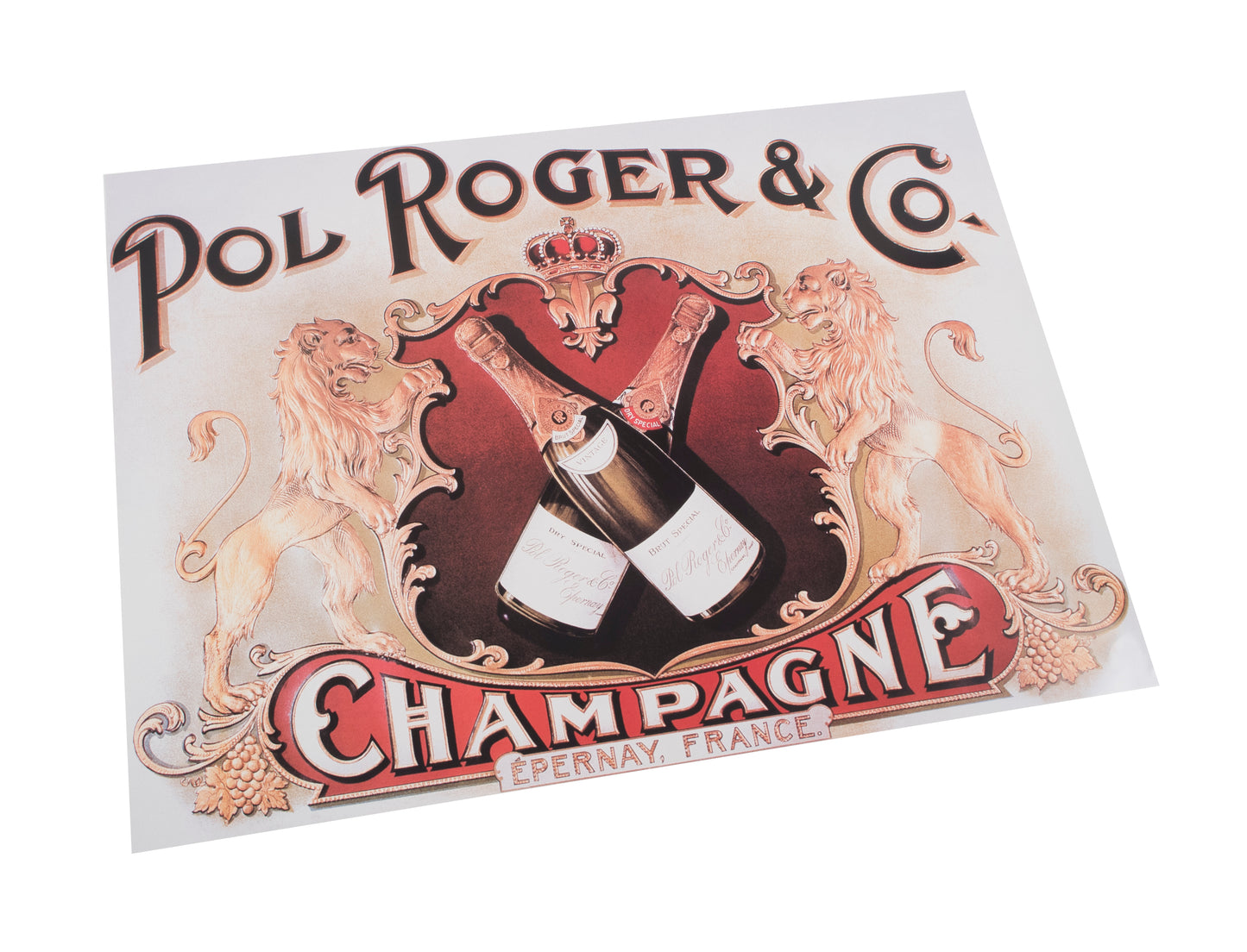 Pol Roger Poster `Lions` 70x50cm