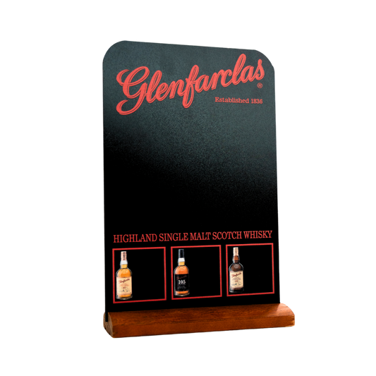 Glenfarclas A5 Blackboard 10 YO, 15 YO & 105