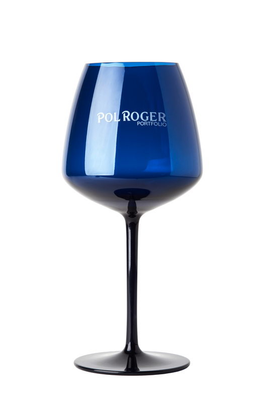 Pol Roger Blue Acrylic Wine Glasses