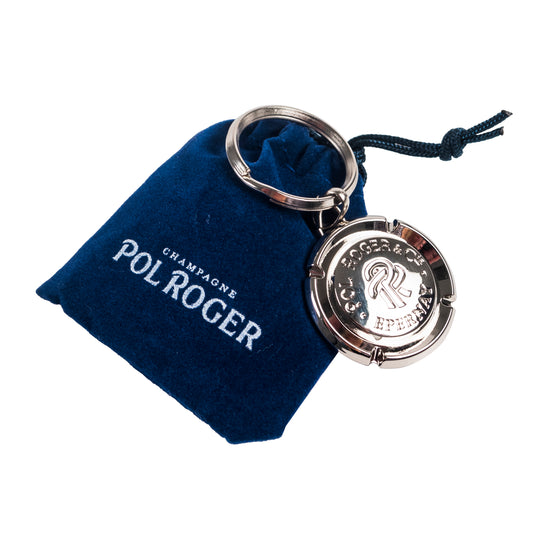 Pol Roger Metal Logo Keyring
